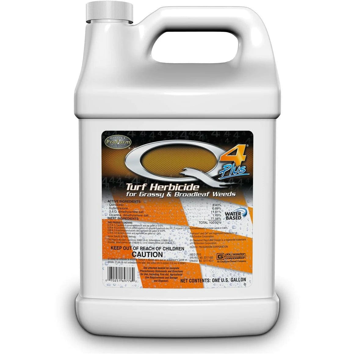Q4 Plus Turf Herbicide for Grassy & Broadleaf Weeds Gallon