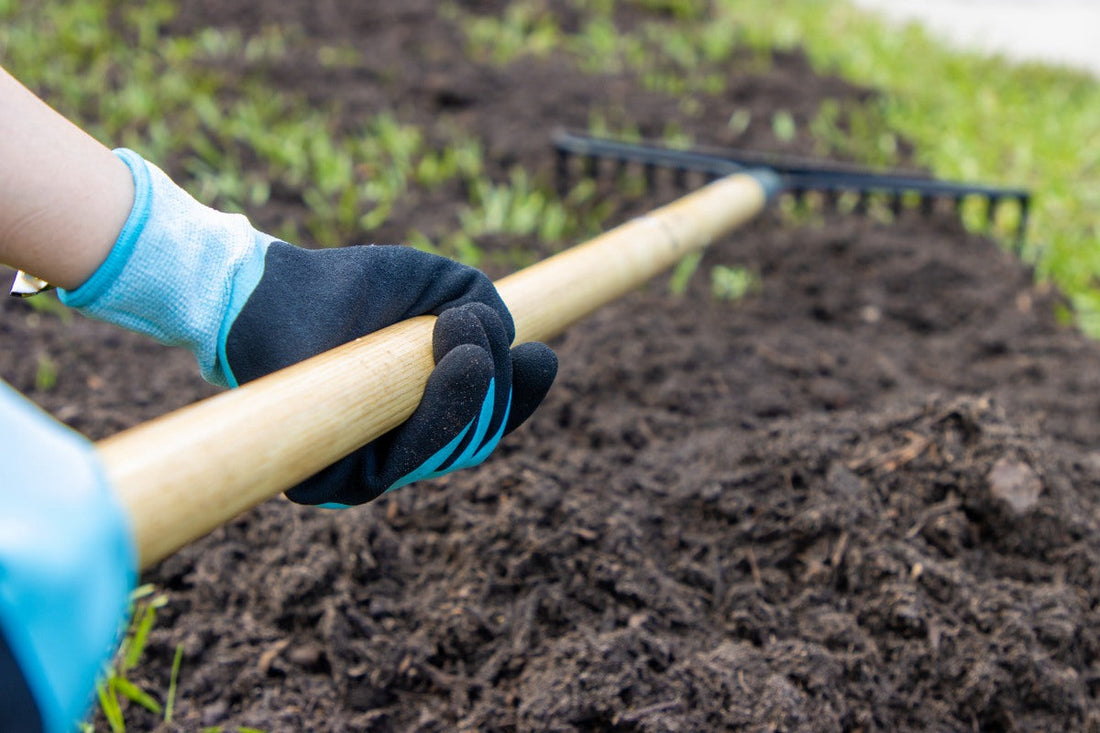 how to spread compost on lawn