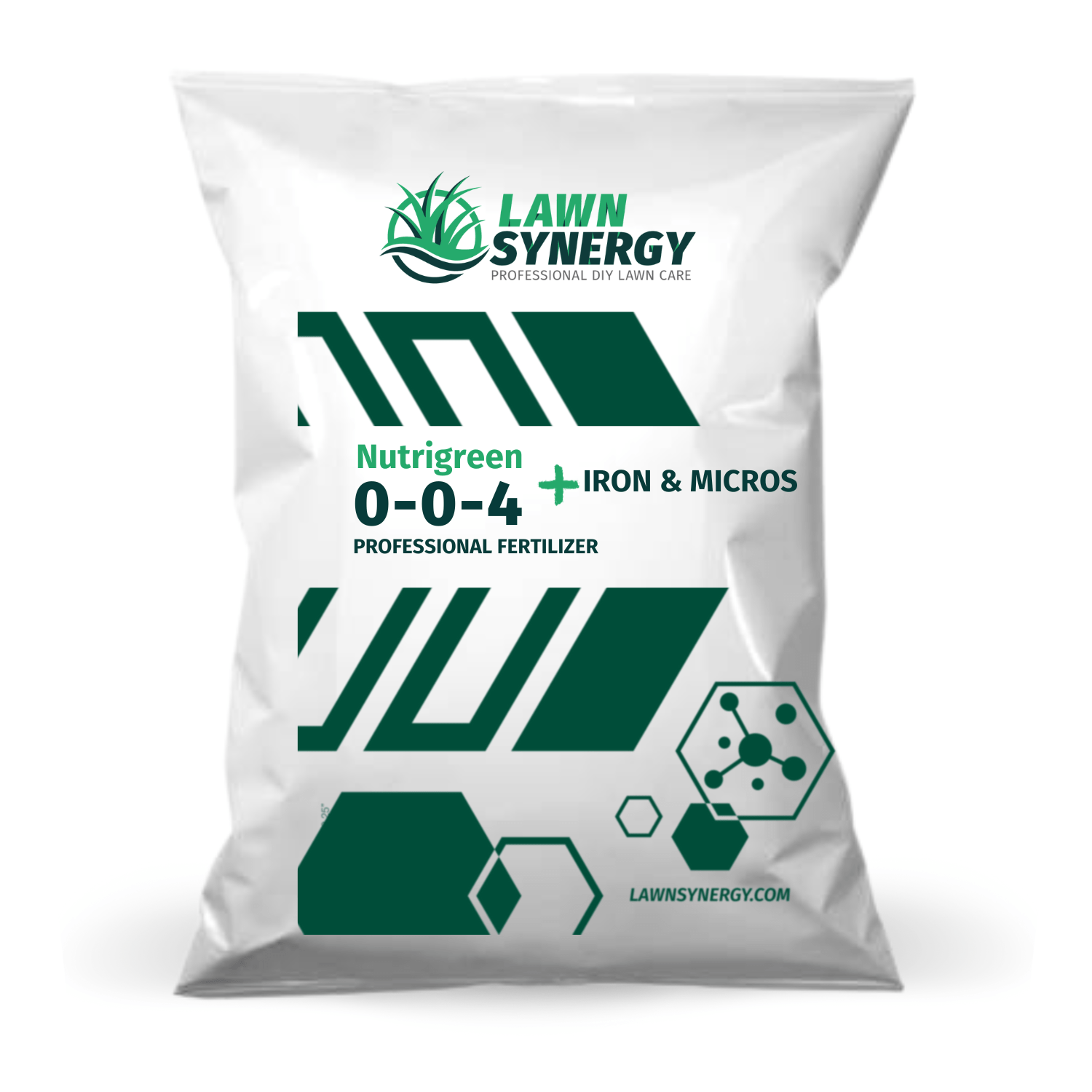 15+ Microgreen Lawn Fertilizer 0-0-4 NutriGreen Lawn Fertilizer - 20% Iron and Micros for Blackout