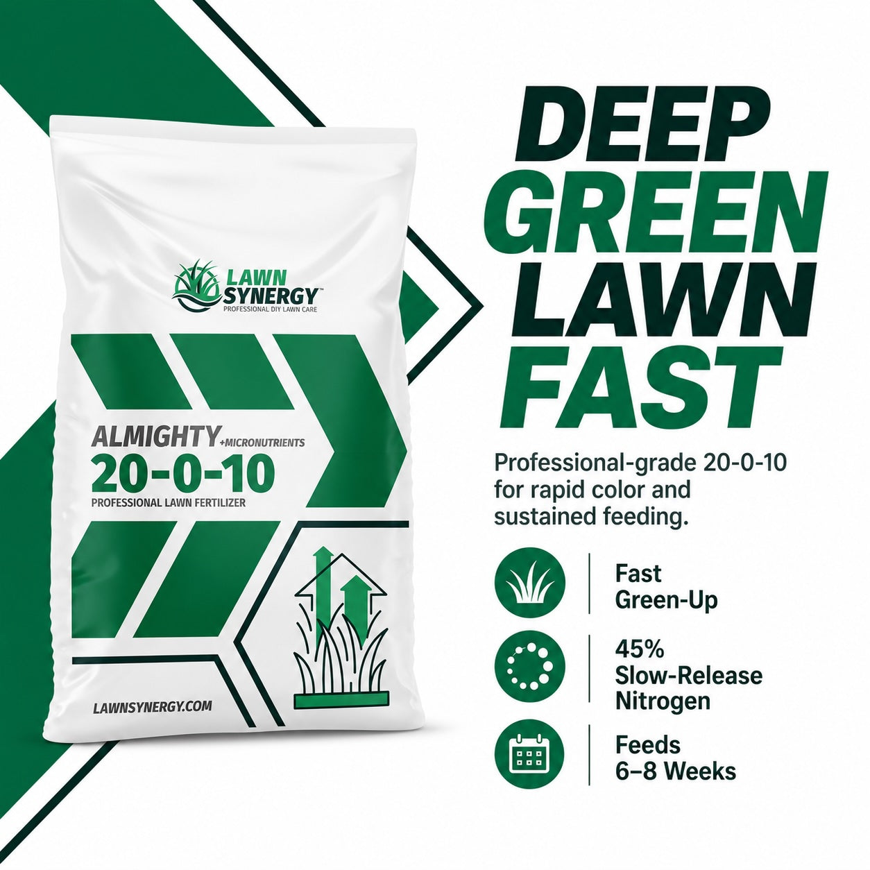 20-0-10 lawn fertilizer features