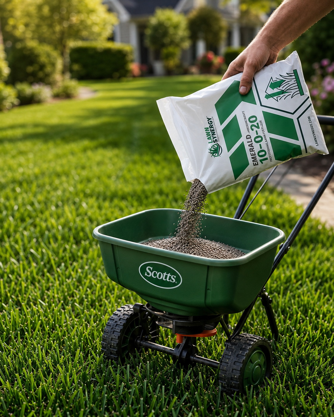 Stronger greener lawns with balanced nutrient formula