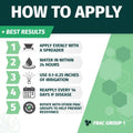 Instructions on how to apply for best results with 3336F FUNGICIDE
