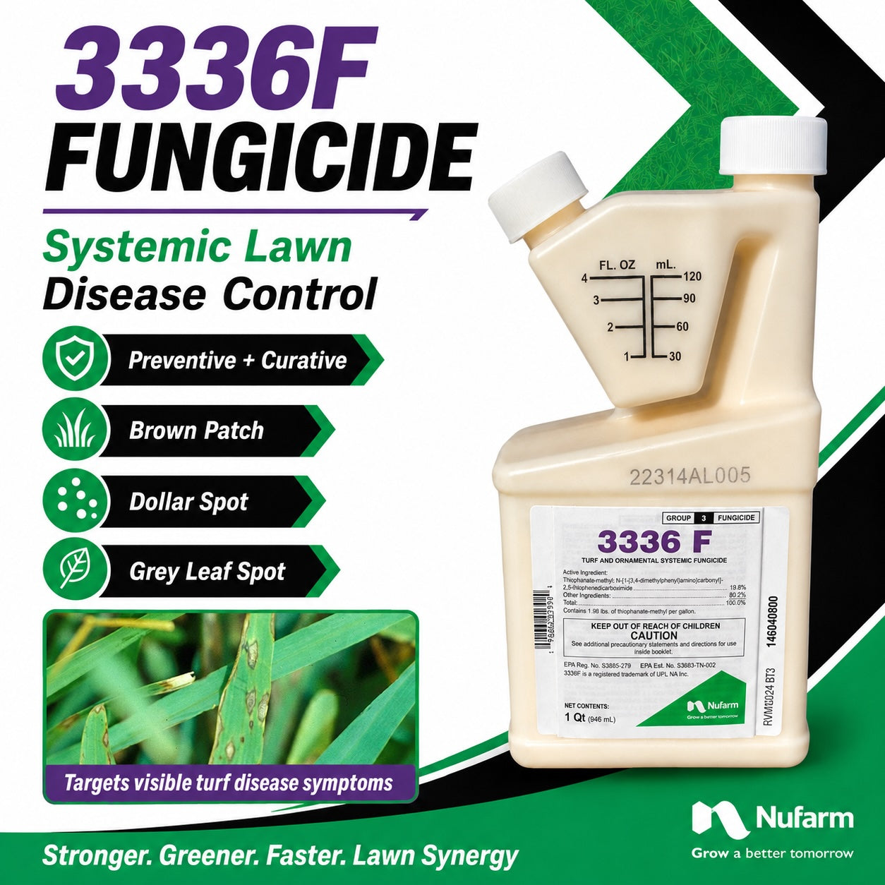 3336F Fungicide – Systemic Lawn Disease Control