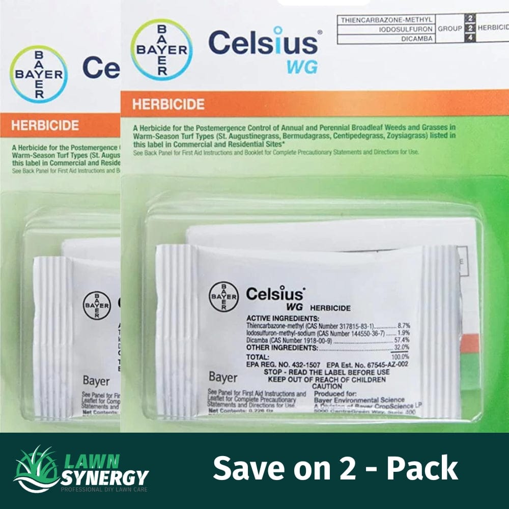 Celsius WG Herbicide Weed Killer for Warm Season Lawns LawnSynergy