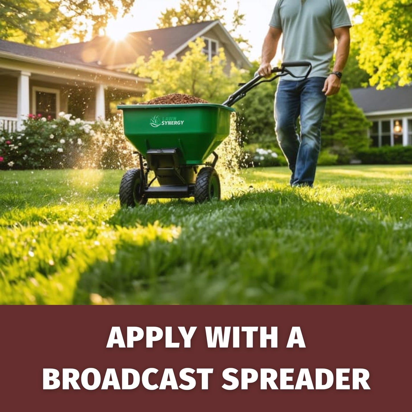 How to apply perennial rye seed with spreader