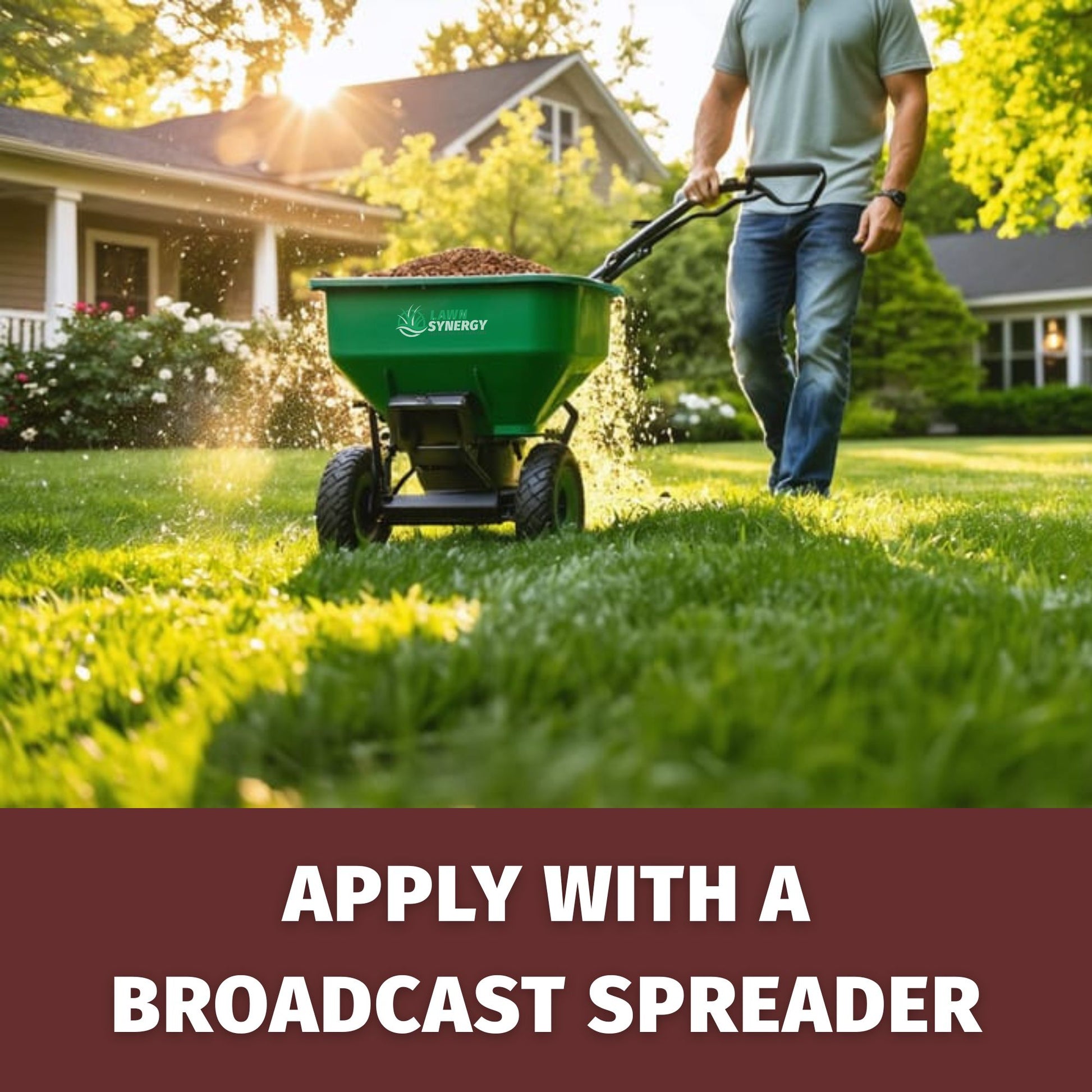 How to apply perennial rye seed with spreader
