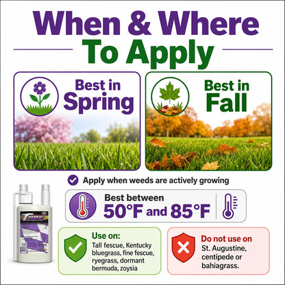 when to apply tzone weed killer