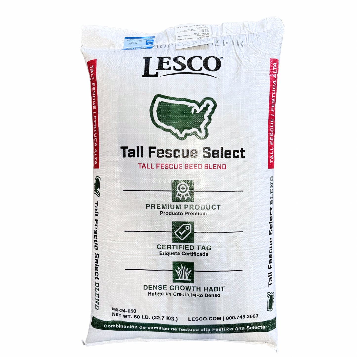 Lesco select grass seed bag