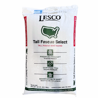 Lesco select grass seed bag