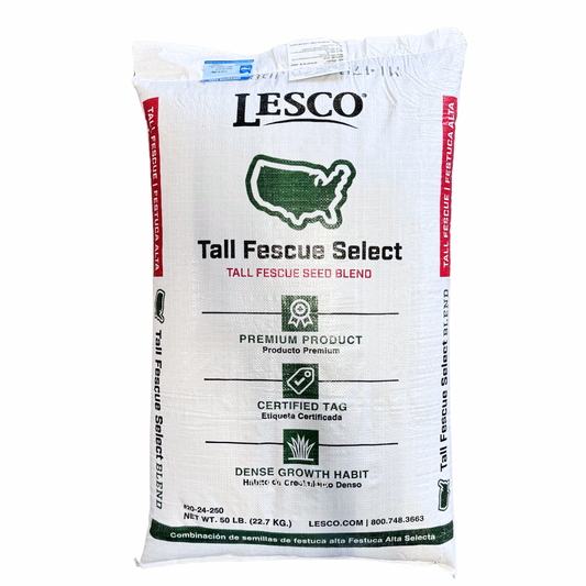Lesco select grass seed bag