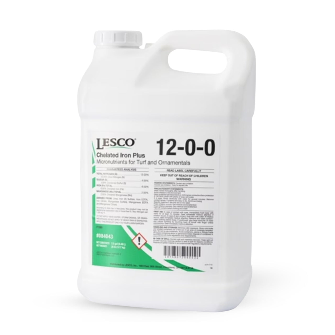 iron chelate herbicide LESCO 12-0-0 Chelated Liquid Iron