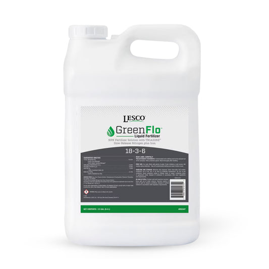 lesco greenflo fertilizer 18-3-6 bottle