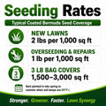 lesco bermuda seed rates
