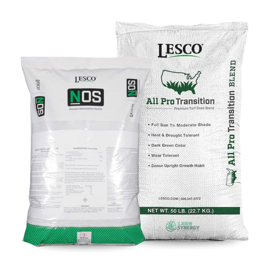 lesco seed and starter fertilizer bundle