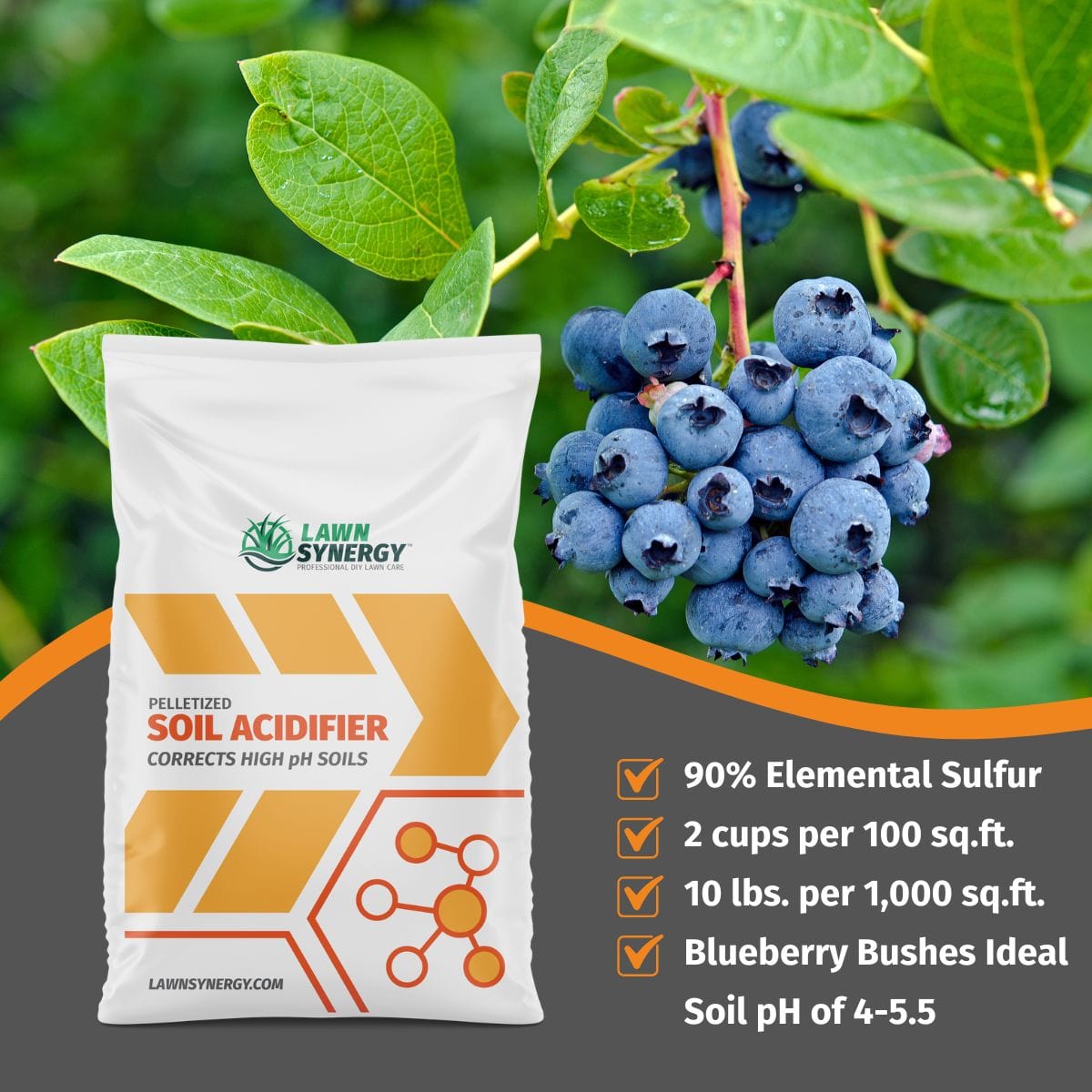 soil ソイル onigawar Soil Acidifier - Sulfur for Lawns, Hydrangeas & Blueberries