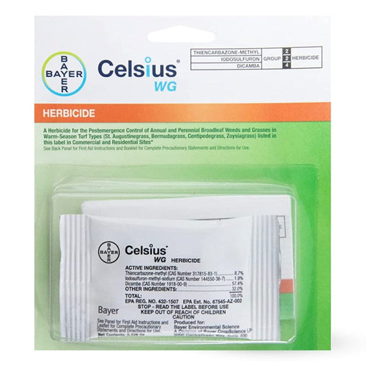 celsius wg weed killer packet