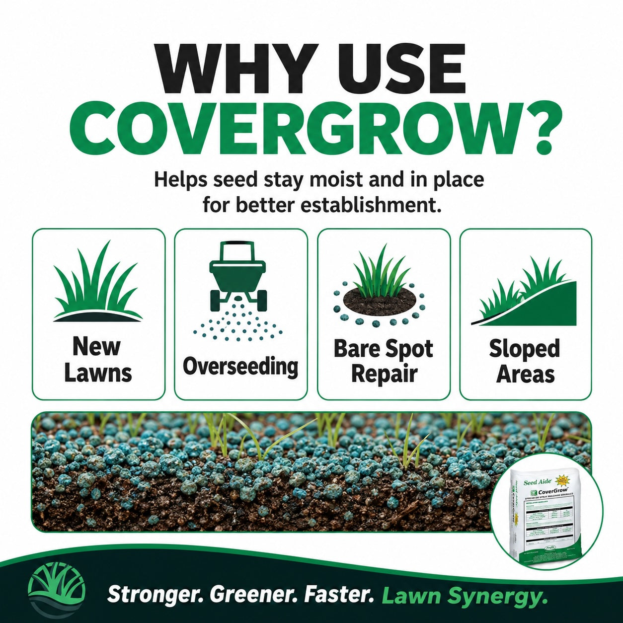 Seed Aide Cover Grow Grass Seed Mulch