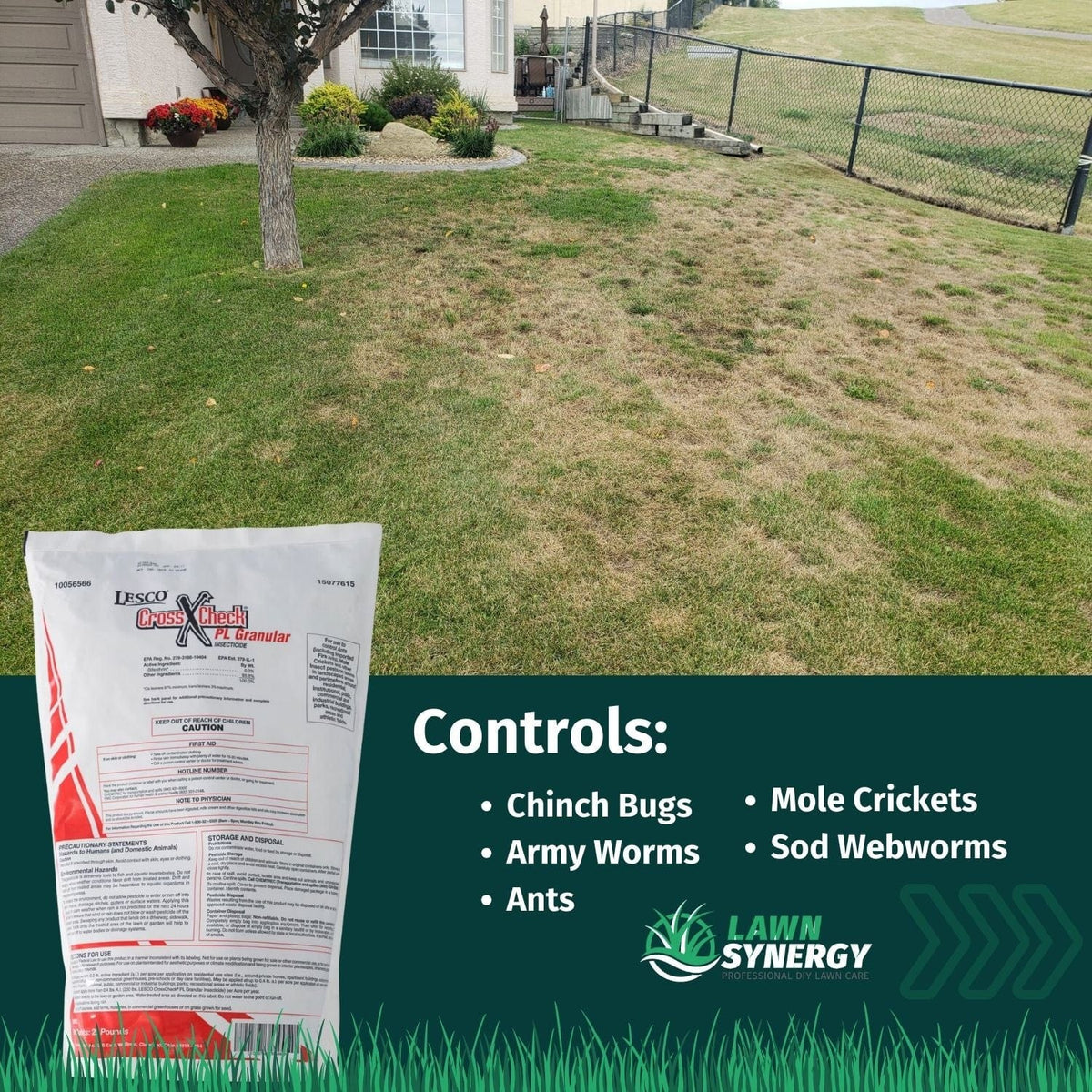 LESCO Crosscheck PL Granular Insecticide - Lawn Pest Control