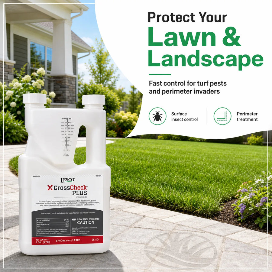 エスクプス your choice ラキドロ LESCO Crosscheck Plus Insecticide - Liquid Lawn Pest Control
