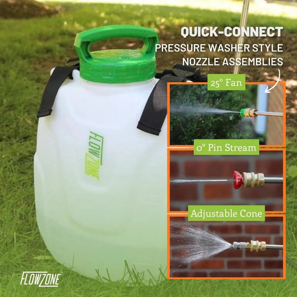 Flowzone Storm 2.5 gallon Battery operated Backpack sprayer