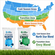 Envy & North Star grass seed zones