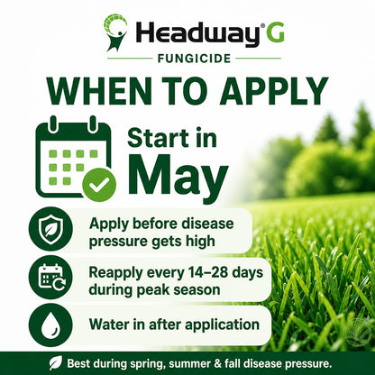 When to apply headway g fungicide