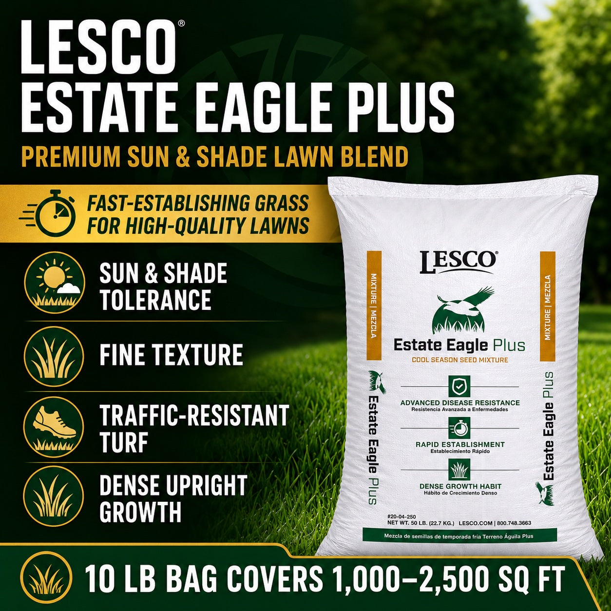 LESCO Estate Eagle Plus Grass Seed