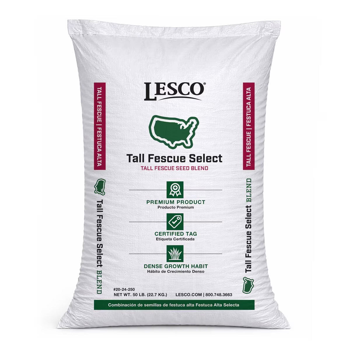 lesco select grass seed bag