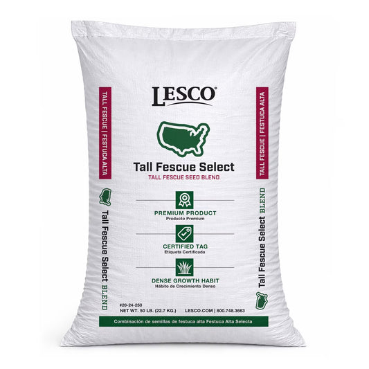 lesco select grass seed bag