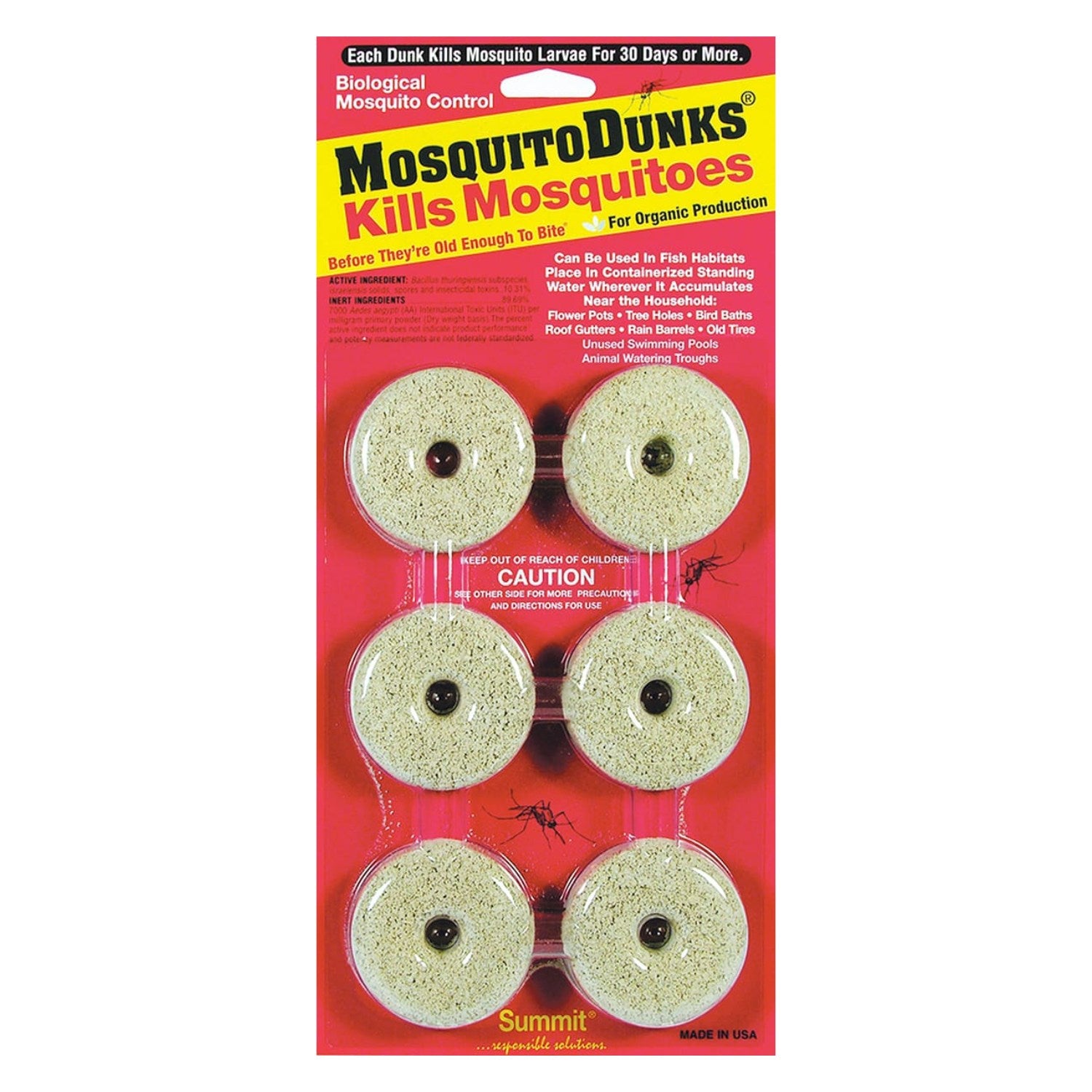 Mosquito dunks - 6 pack