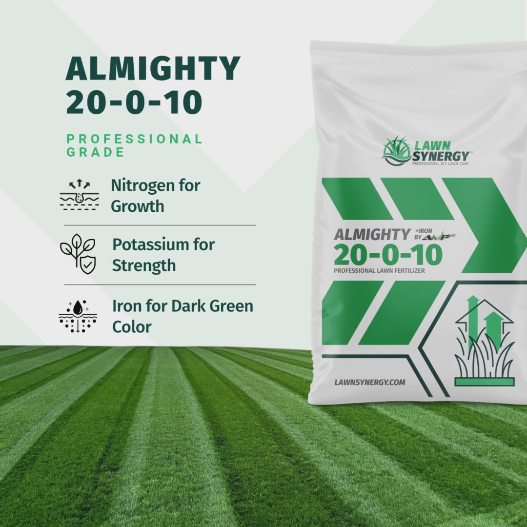 Almighty 20-0-10 Fertilizer – Dark Green Color with Long-Lasting