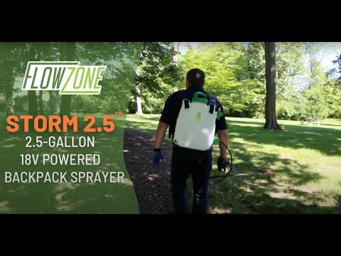 Flowzone Storm 2.5 gallon Battery operated Backpack sprayer