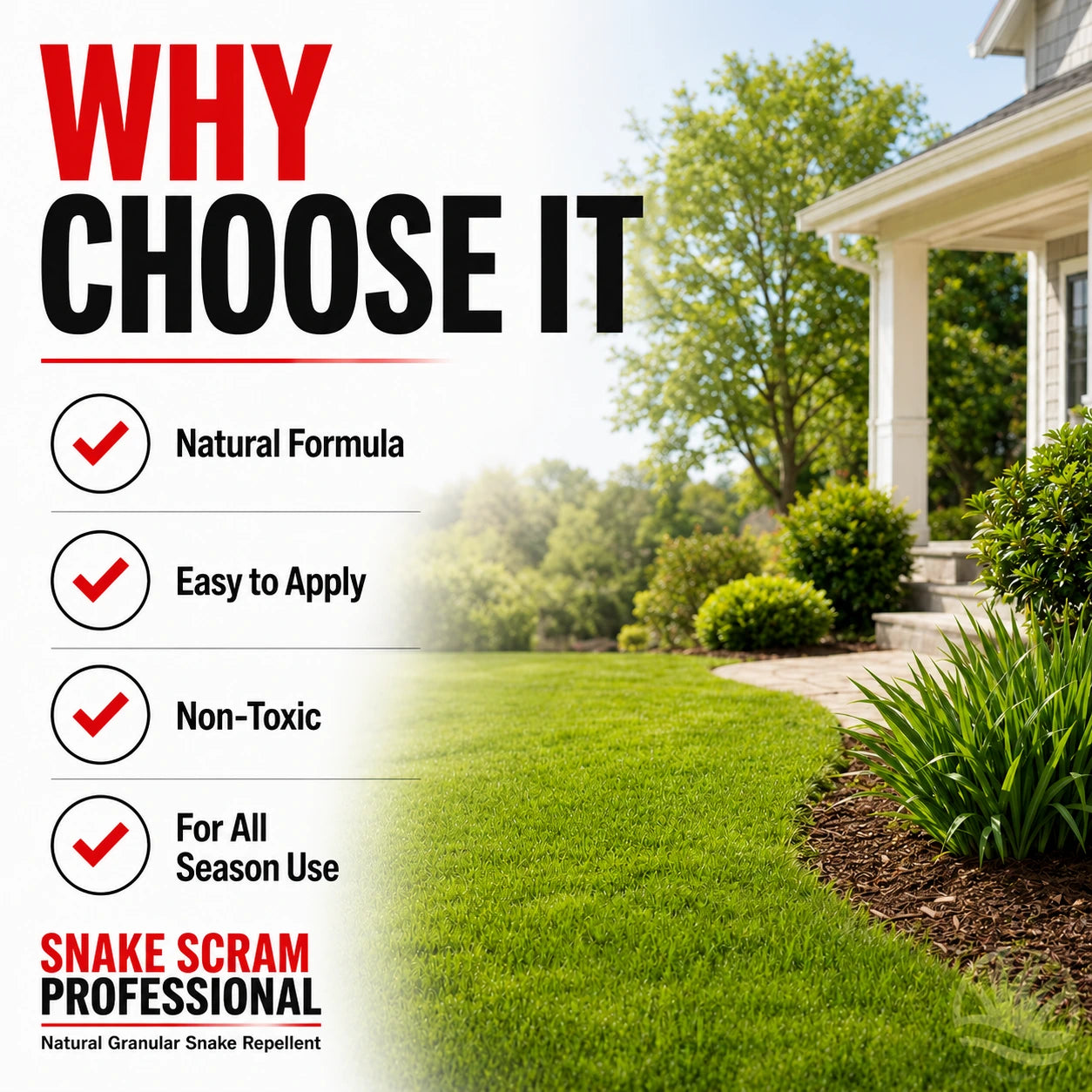 Snake Scram Professional Snake Repellent (Granular Barrier Treatment)