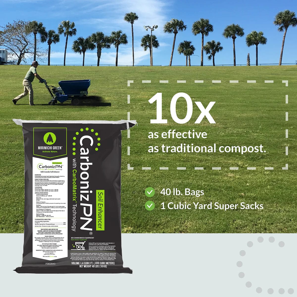 Soil Enhancer | CarbonizPN® Soil Enhancer - 40lbs.