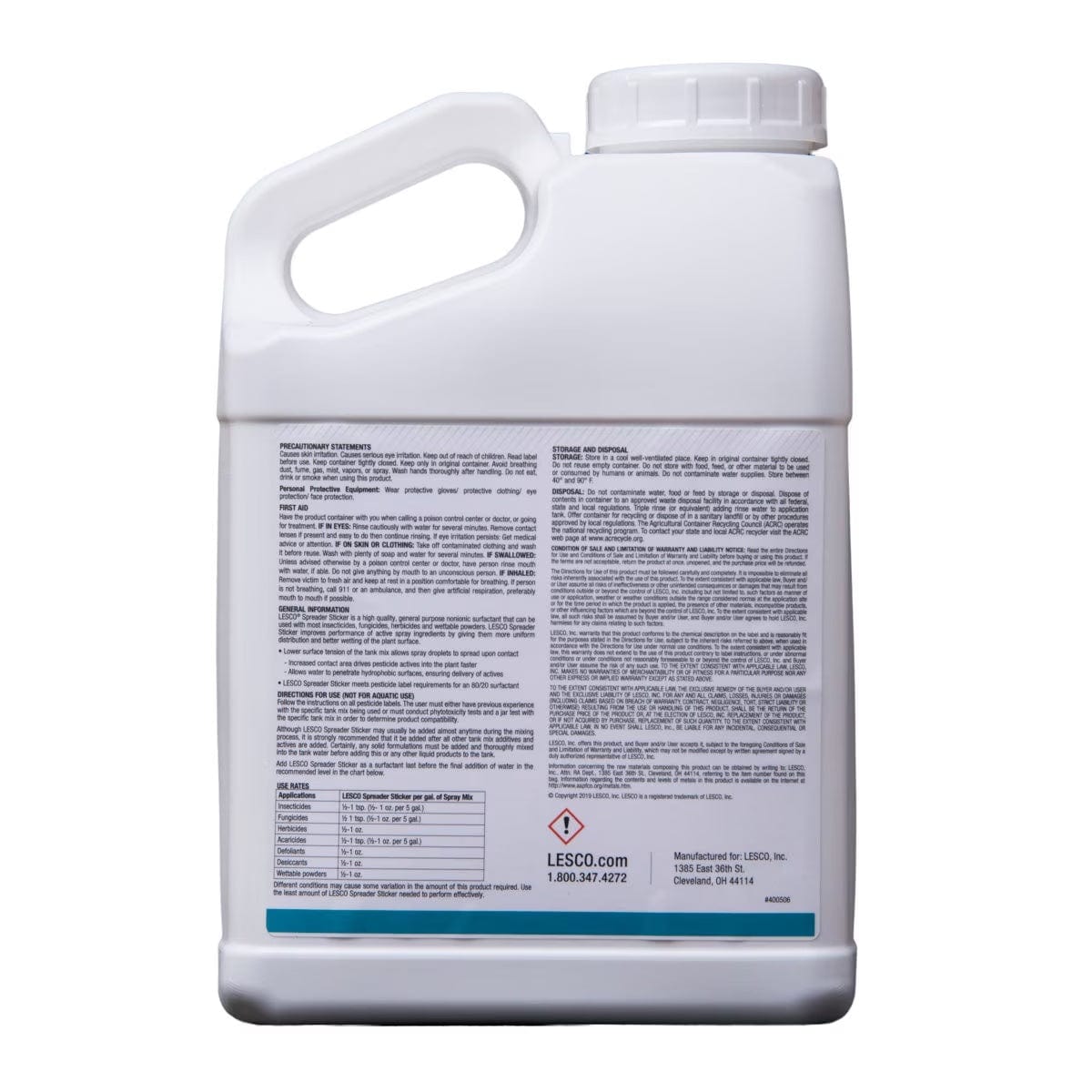 Spreader Sticker | Lesco Spreader Sticker