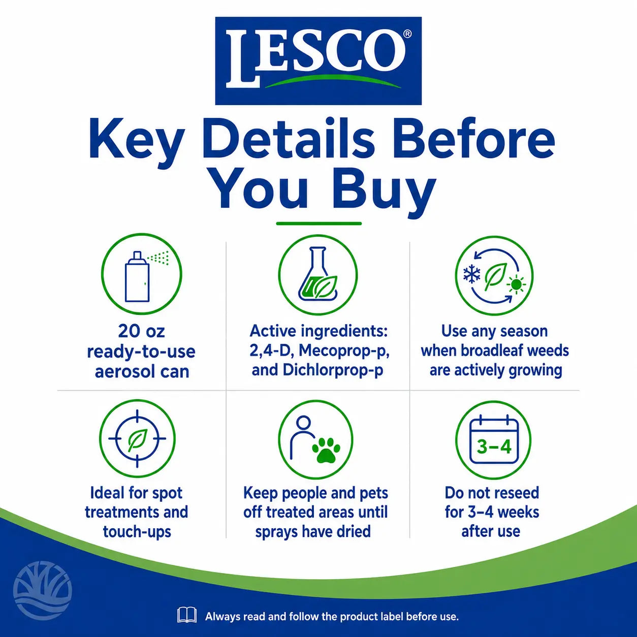 LESCO Three-Way Selective Spot Weeder with Foaming Action